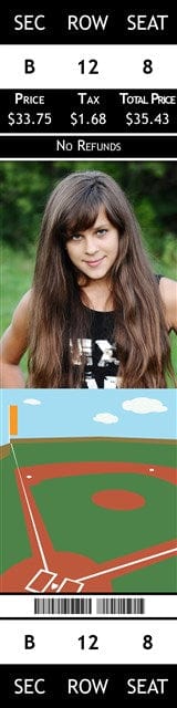 Softball 8-Sport Tickets-Nations Photo Lab-Nations Photo Lab