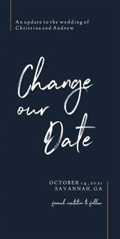 To the Point Change Our Date-Photo Greeting Cards-Nations Photo Lab-Portrait-Tangaroa-Nations Photo Lab