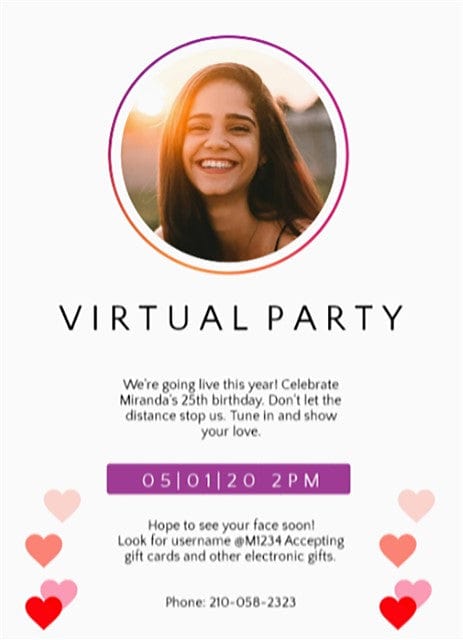 Virtual Celebration-Photo Greeting Cards-Nations Photo Lab-Portrait-Nations Photo Lab