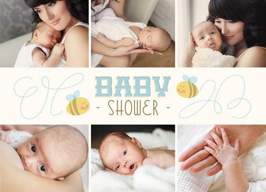 Welcome Bay Bee Boy Invite