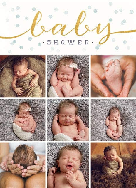 Whimsical Script Boy Invite