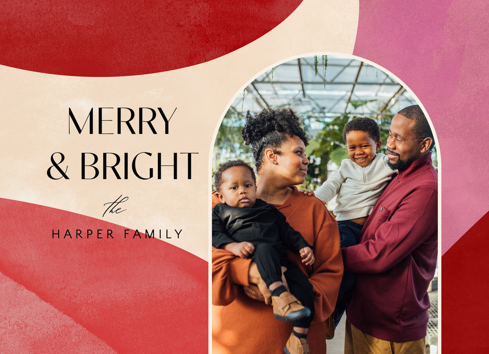 Whimsical Watercolor-Postcards-Nations Photo Lab-Landscape-Charm-Merry Christmas-Nations Photo Lab