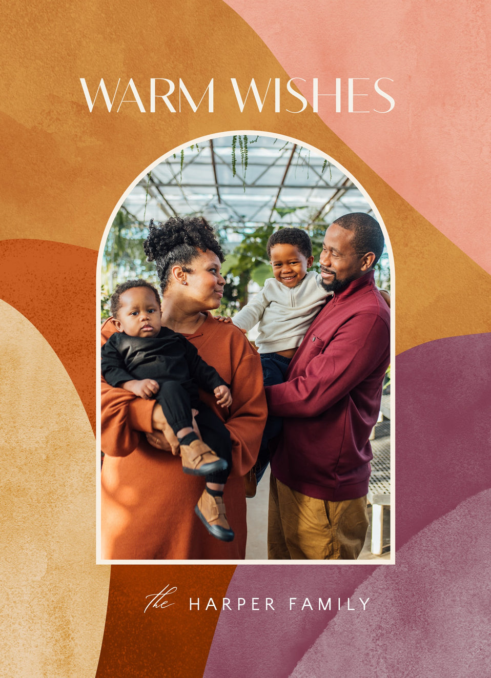 Whimsical Watercolor-Postcards-Nations Photo Lab-Portrait-Peru-Happy Holidays-Nations Photo Lab